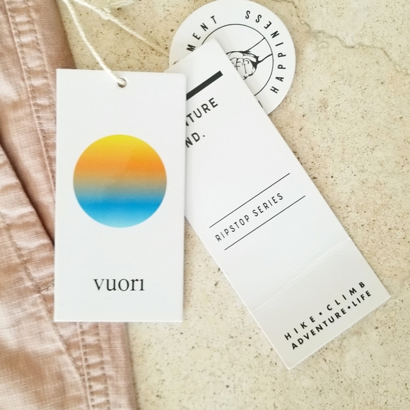 Vuori Women Vintage Ripstop Pant Dogwood Pink Blush Organic Medium NWT Sold Out - Picture 15 of 15